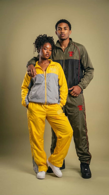 Yellow and Grey Tracksuit